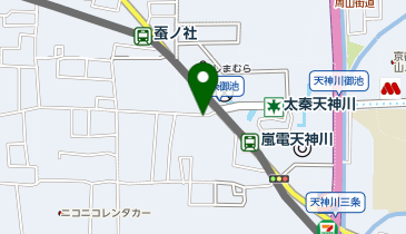 KT425-UniLife-Uni E&rsquo;meal太秦天神川 (bikeshareポート)の地図画像