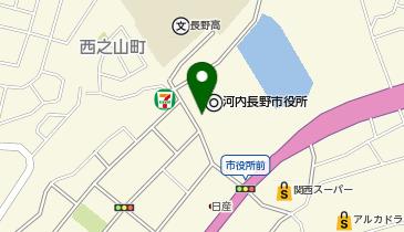 河内長野市役所 (bikeshareポート)の地図画像