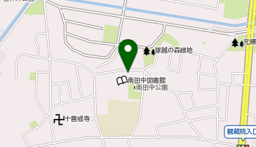T2-103.南田中図書館 (ドコモ・バイクシェア)の地図画像