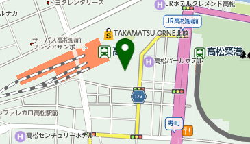 033.高松駅高速バスターミナル前 (bikeshareポート)の地図画像