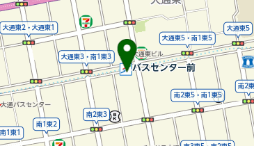 72.大通東4丁目北海道新聞社前 (ポロクル)の地図画像