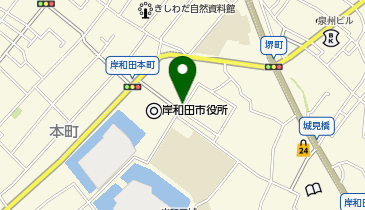 岸和田市役所 (bikeshareポート)の地図画像