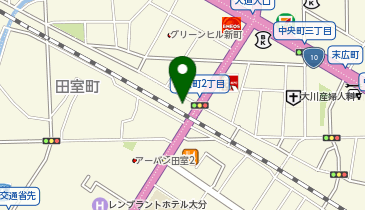 122.線路敷ウエストウォーク広場 (おおいたサイクルシェア)の地図画像