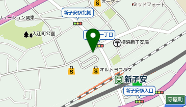 KG013.新子安駅第2自転車駐車場 (ドコモ・バイクシェア)の地図画像