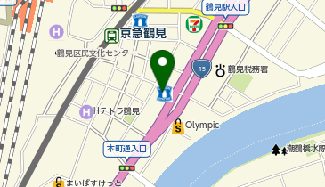 【TR007】鶴見駅東口第5自転車駐車場 (ドコモ・バイクシェア)の地図画像