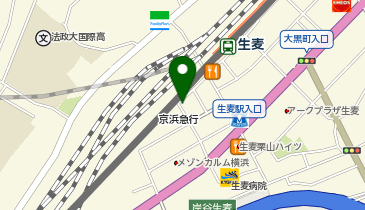 【TR010】生麦駅自転車駐車場 (ドコモ・バイクシェア)の地図画像