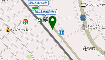 K1-195.AXAS鵜の木アジールコート (ドコモ・バイクシェア)の地図画像