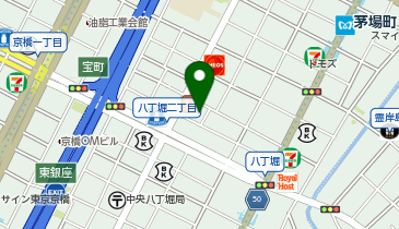 B2-23.八丁堀1丁目(月極駐車場裏) (ドコモ・バイクシェア)の地図画像