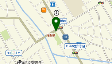 104.浅野川すずかけ公園 (金沢まちのり)の地図画像