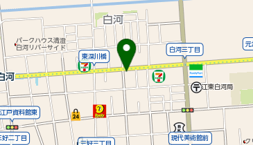H1-244.白河3丁目 (ドコモ・バイクシェア)の地図画像
