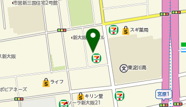 K-31.新大阪第2NKビル (ドコモ・バイクシェア)の地図画像