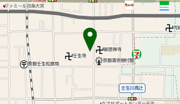 KT457-壬生寺 (bikeshareポート)の地図画像