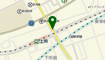 40.上所駅北口仮設駐輪場 (にいがた2kmシェアサイクル)の地図画像