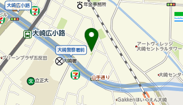 I1-131.大崎5丁目児童遊園 (ドコモ・バイクシェア)の地図画像