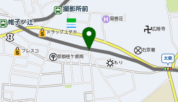 KT463-太秦こころ整骨院 (bikeshareポート)の地図画像