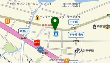 124.ローソン大分王子町店 (おおいたサイクルシェア)の地図画像