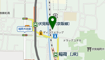 KT468-ジャパンゼロネクスト伏見稲荷 (bikeshareポート)の地図画像