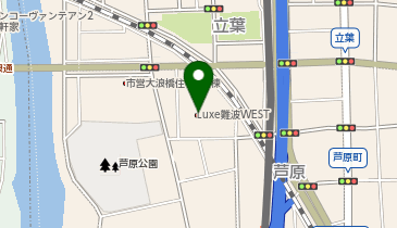 E-66.Luxe難波WEST (ドコモ・バイクシェア)の地図画像