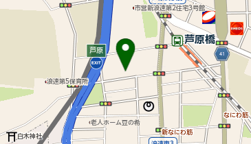 E-65.Luxe難波西3 (ドコモ・バイクシェア)の地図画像