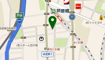 E-63.Luxe難波西1 (ドコモ・バイクシェア)の地図画像