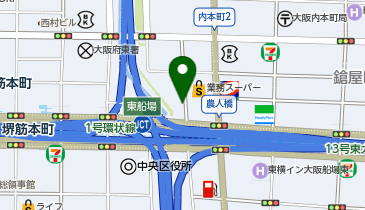 B-97.エグゼ堺筋本町 (ドコモ・バイクシェア)の地図画像