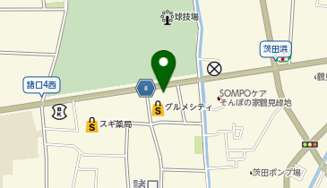 M-09.グルメシティ鶴見店 (ドコモ・バイクシェア)の地図画像