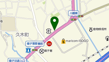 【IS018】横浜銀行磯子支店駐車場 (ドコモ・バイクシェア)の地図画像