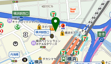 9007.横浜銀行横浜駅前支店 (ドコモ・バイクシェア)の地図画像