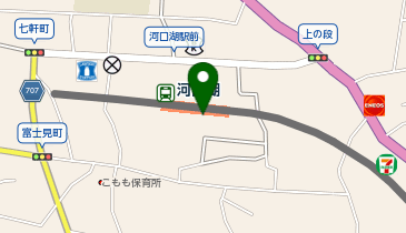 河口湖駅 (bikeshareポート)の地図画像