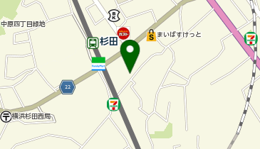 【IS019】杉田1-16-11 (ドコモ・バイクシェア)の地図画像