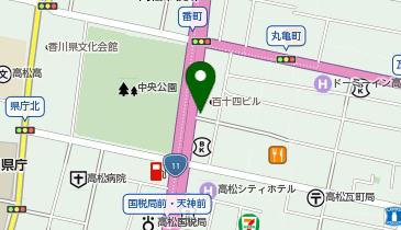 040.百十四銀行本店 (bikeshareポート)の地図画像