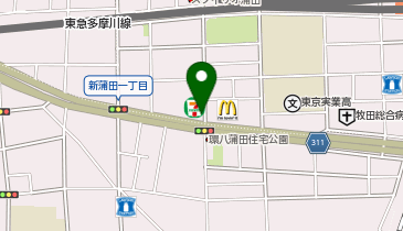 K1-203.セブン-イレブン西蒲田環八通り店 (ドコモ・バイクシェア)の地図画像