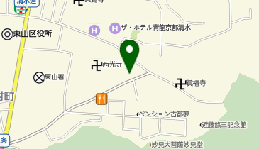 KT493-清水坂観光駐車場 休憩所横 (bikeshareポート)の地図画像