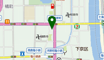 KT507-七条河原町(南西側) (bikeshareポート)の地図画像