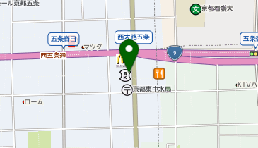 KT502-ドーミー西大路五条 (bikeshareポート)の地図画像
