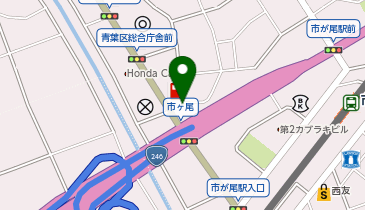 【AO010】市ケ尾町29-10地先 (ドコモ・バイクシェア)の地図画像