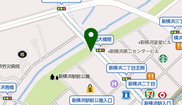 【KH011】新横浜駅前公園 (ドコモ・バイクシェア)の地図画像