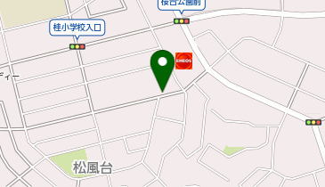 【AO009】松風台 (ドコモ・バイクシェア)の地図画像