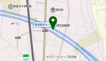 【KH013】港北図書館 (ドコモ・バイクシェア)の地図画像