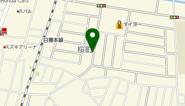 桜町街区公園ポート (bikeshareポート)の地図画像