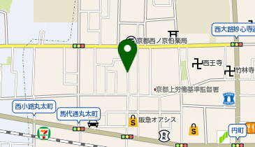 KT509-西ノ京伯楽町(円町北西側) (bikeshareポート)の地図画像