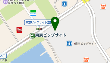 H1-264.東京ビッグサイト第2 (ドコモ・バイクシェア)の地図画像