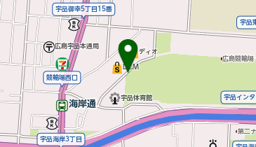 195.広島競輪場(西側) (ドコモ・バイクシェア)の地図画像