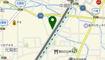 111.元菊町・INOVA Kanazawa (金沢まちのり)の地図画像