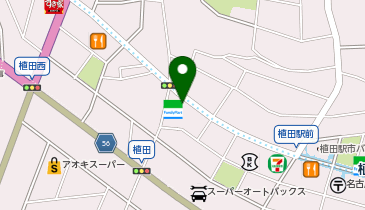 693.ファミリーマート天白植田一丁目店 (カリテコバイク)の地図画像