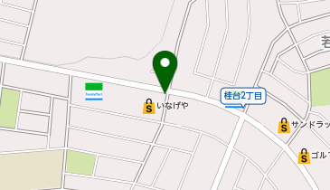 【AO021】いなげや横浜桂台店 (ドコモ・バイクシェア)の地図画像