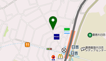 【KH024】横浜銀行日吉支店 (ドコモ・バイクシェア)の地図画像