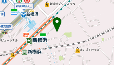 【KH034】新横浜駅篠原口 (ドコモ・バイクシェア)の地図画像
