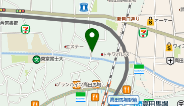 D7-17.名校教育グループ高田馬場校舎 下落合1-1-1 (ドコモ・バイクシェア)の地図画像