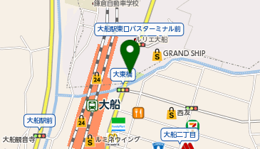 【SK003】大船駅笠間口歩道橋下 (ドコモ・バイクシェア)の地図画像